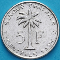 Бельгийское Конго (Руанда-Урунди) 5 франков 1958 год. 