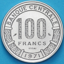 Конго 100 франков 1971 год. ESSAI