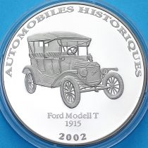 Конго 10 франков 2002 год. Ford Modell T 1915