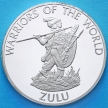 Монета Конго 10 франков 2010 год. Зулусский воин.