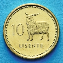 Лесото 10 лисенте 1998 год. Ангорская коза.