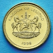 Монета Лесото 20 лисенте 1998 год. Спирольное алоэ.