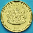 Монета Лесото 20 лисенте 2018 год. Спирольное алоэ.