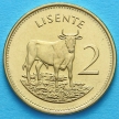 Монета Лесото 2 лисенте 1992 год. Бык.