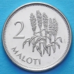 Монета Лесото 2 малоти 2010 год. Соцветия кукурузы.