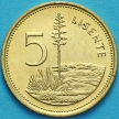 Монета Лесото 5 лисенте 1994 год.