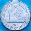 Монета Либерия 5 центов 1971 год. Proof