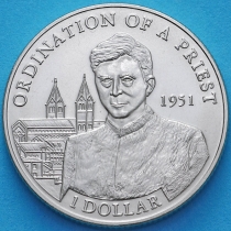 Либерия 1 доллар 2005 год. Йозеф Ратцингер, Посвящение в священники