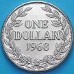 Монета Либерия 1 доллар 1968 год.