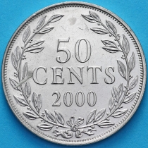 Либерия 50 центов 2000 год.