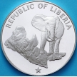 Монета Либерия 5 долларов 1978 год. Серебро. Proof