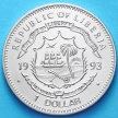 Монета Либерии 1 доллар 1993 год. Протоцератопс
