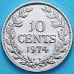 Монета Либерия 10 центов 1974 год. Proof