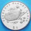 Монета Либерии 1 доллар 1994 год. Оболочковая черепаха