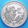 Монета Либерии 1 доллар 1994 год. Найджел Мэнселл.