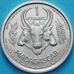 Монета Мадагаскар 1 франк 1958 год.