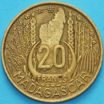 Мадагаскар 20 франков 1953 год.