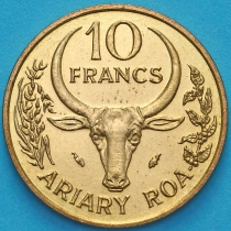 Мадагаскар 10 франков 1984 год.