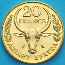 Мадагаскар 20 франков 1989 год.