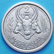 Мадагаскар 2 франка 1948 год.
