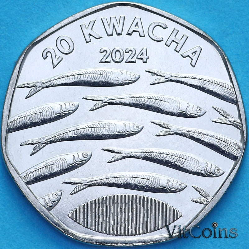 Монета Малави 20 квача 2024 год. Монета Малави 20 квача 2024 год.