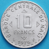 Мали 10 франков 1976 год. Африканский рис