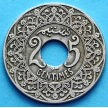 Монета Марокко 25 сантим 1924 год. 
