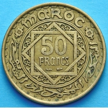 Марокко Французское 50 франков 1952 год.