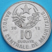 Монета Мавритания 10 угий 2012 год.