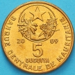 Монета Мавритания 5 угий 2009 год.
