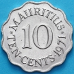 Монета Маврикий 10 центов 1971 год. UNC