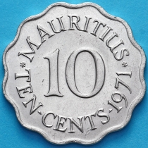 Маврикий 10 центов 1971 год. UNC