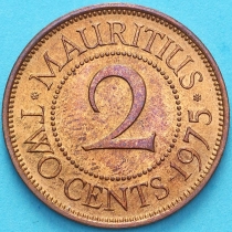 Маврикий 2 цента 1975 год.