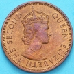 Монета Маврикий 2 цента 1975 год.