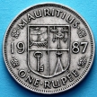 Монета Маврикий 1 рупия 1987 год.