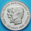 Монета Маврикий 10 рупий 1981 год. Свадьба принца Чарльза и леди Дианы.