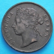 Монета Маврикия 5 центов 1890 год.