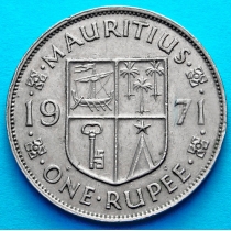 Маврикий 1 рупия 1971 год.