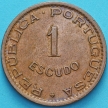 Монета Мозамбик Португальский 1 эскудо 1973 год.