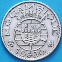 Мозамбик Португальский 10 эскудо 1970 год.