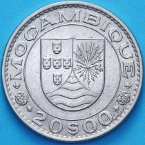 Мозамбик Португальский 20 эскудо 1971 год.