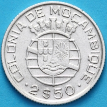 Мозамбик Португальский 2.5 эскудо 1950 год.