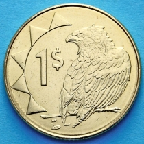 Намибия 1 доллар 2010 год. Орел скоморох.