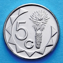 Намибия 5 центов 2012 год. Алоэ.