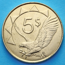 Намибия 5 долларов 2012 год. Орлан белохвост.