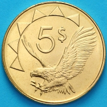 Намибия 5 долларов 2015 год. Большая дата.