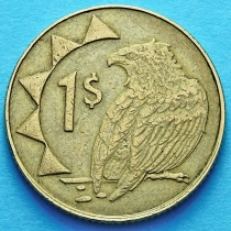 Намибия 1 доллар 2006 год. Орел скоморох.