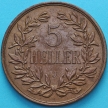 Монета Германская Восточная Африка 5 геллеров 1908 год. J. №2
