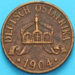 Монета Германской Восточной Африки 1 геллер 1904 год. А
