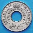 Монеты Нигерии и Британской западной Африки 1/10 пенни 1908 год.